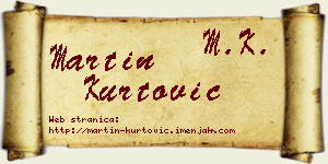 Martin Kurtović vizit kartica